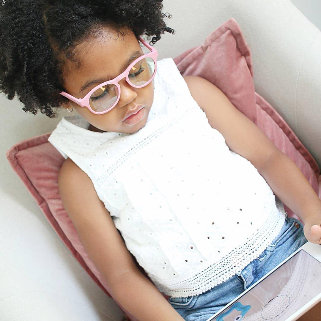 Babiators Blue Light Screen Saver Keyhole Glasses - Pretty In Pink - Image 3