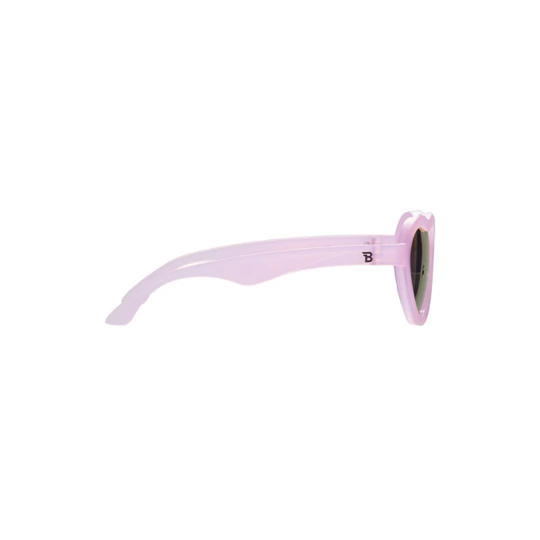 Babiators Polarised Heart Sunglasses - Frosted Pink - Image 3