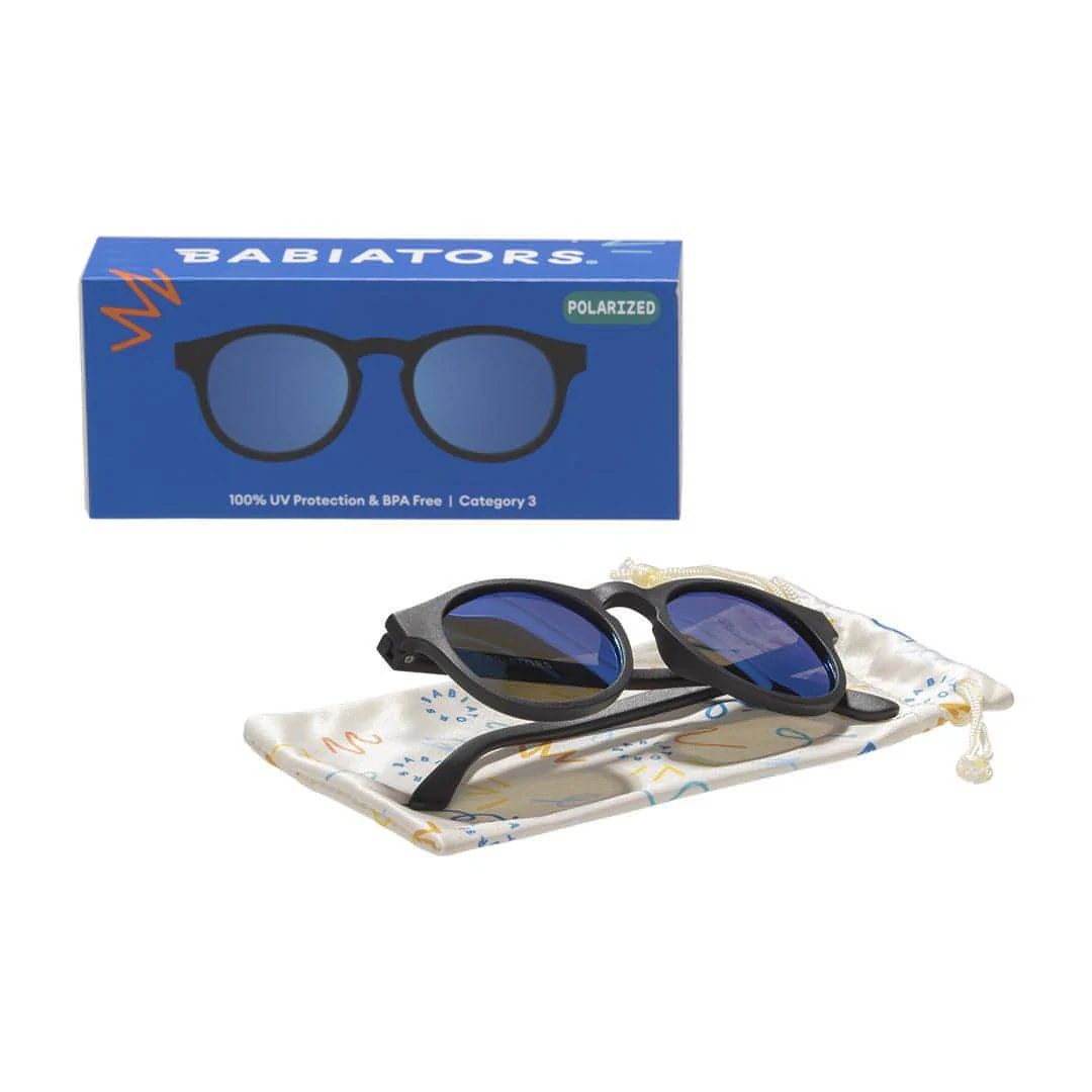 Babiators Polarised Keyhole Sunglasses - Jet Black - Image 4
