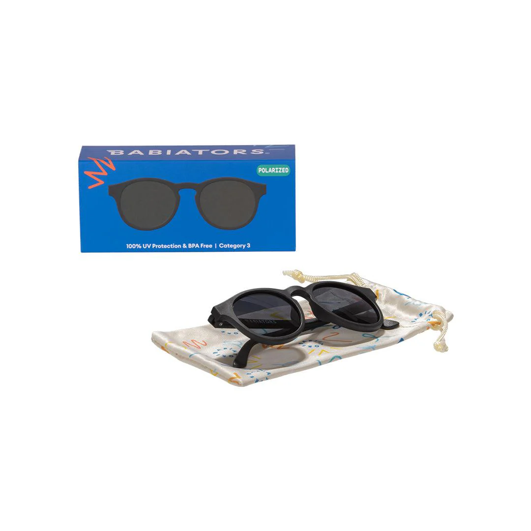 Babiators Polarised Keyhole Sunglasses - Jet Black Smoke - Image 5