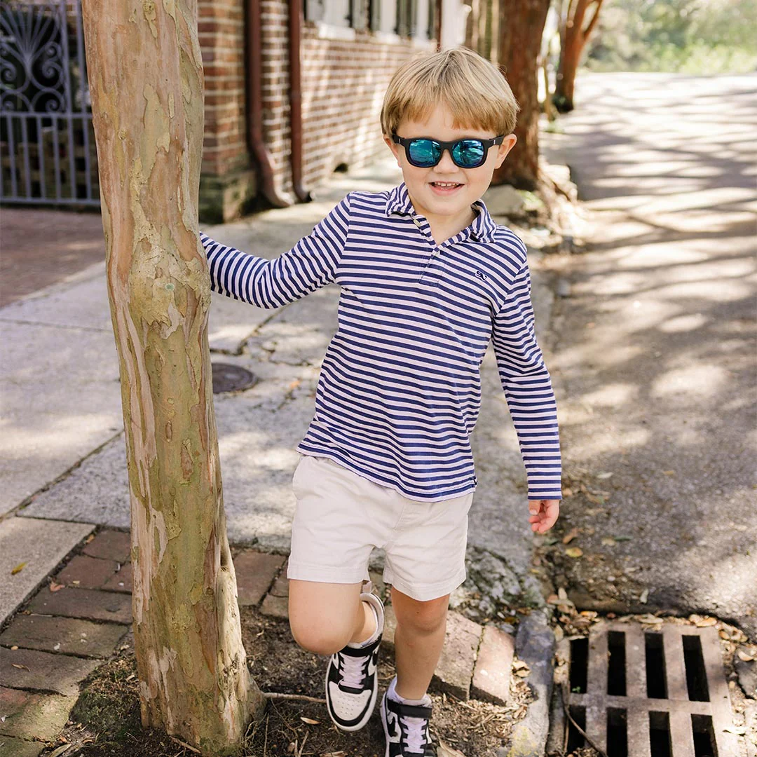 Babiators Polarised Navigator Sunglasses - Jet Black - Image 3