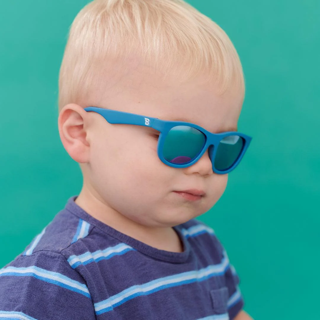 Babiators Polarised Navigator Sunglasses - Midnight Blue - Image 3