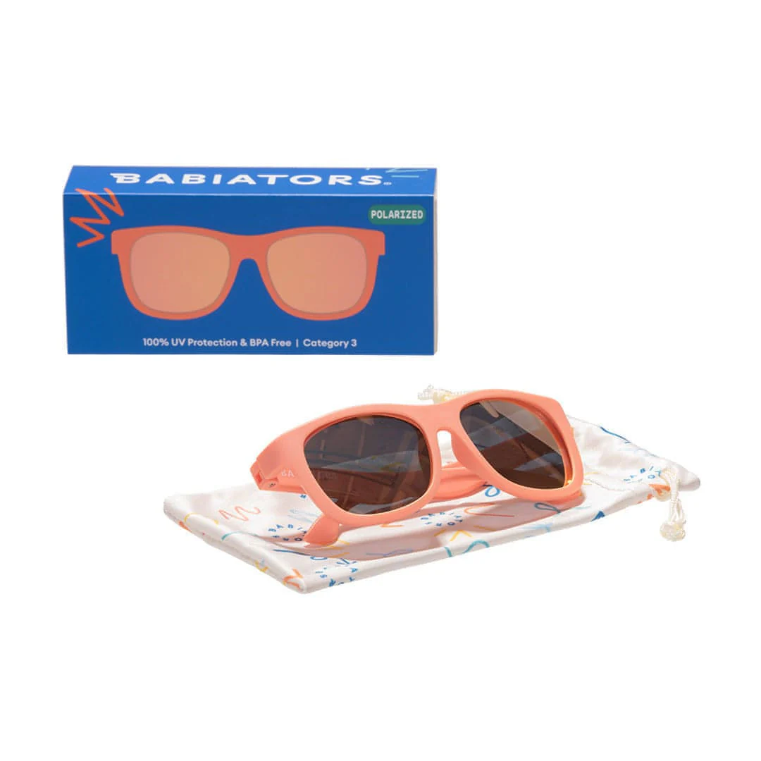 Babiators Polarised Navigator Sunglasses - Perfectly Papaya - Image 7
