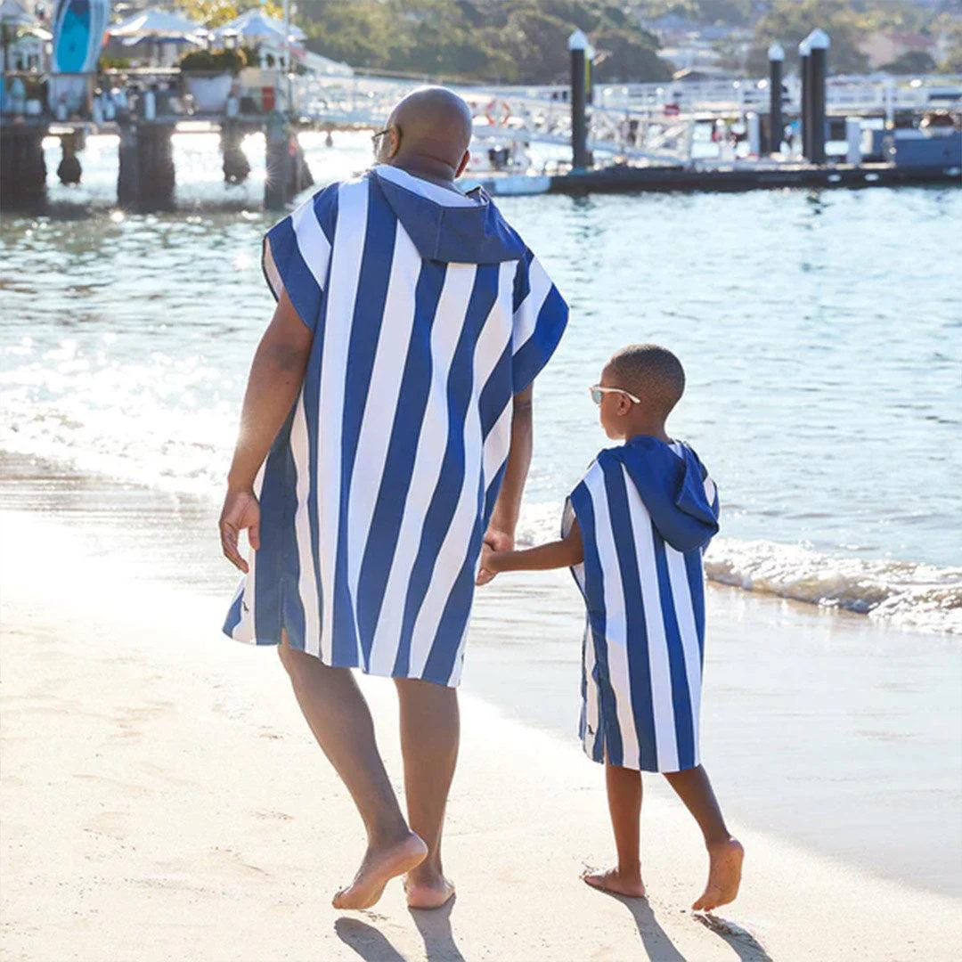 Dock & Bay Kid's Beach Poncho - Whitsunday Blue - Image 4