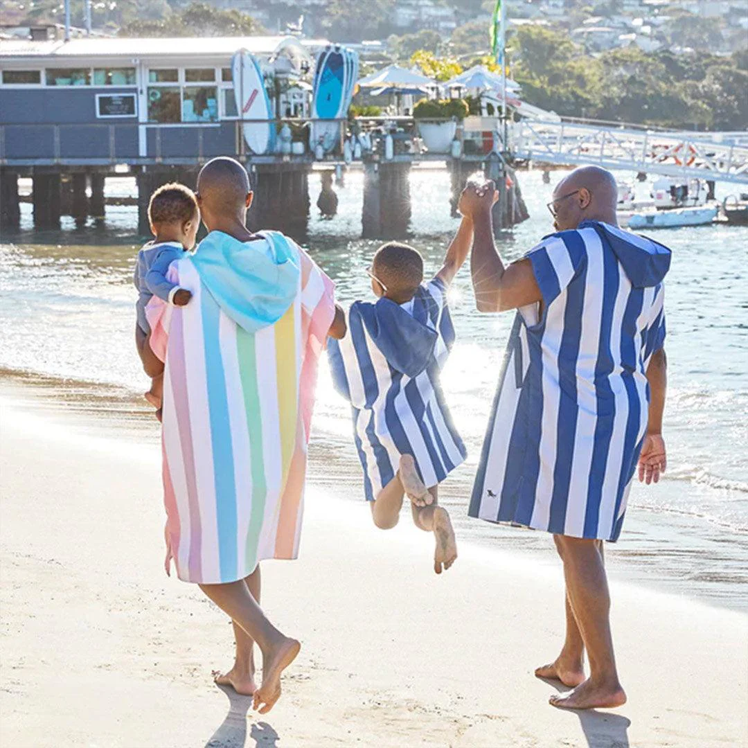 Dock & Bay Kid's Beach Poncho - Whitsunday Blue - Image 7